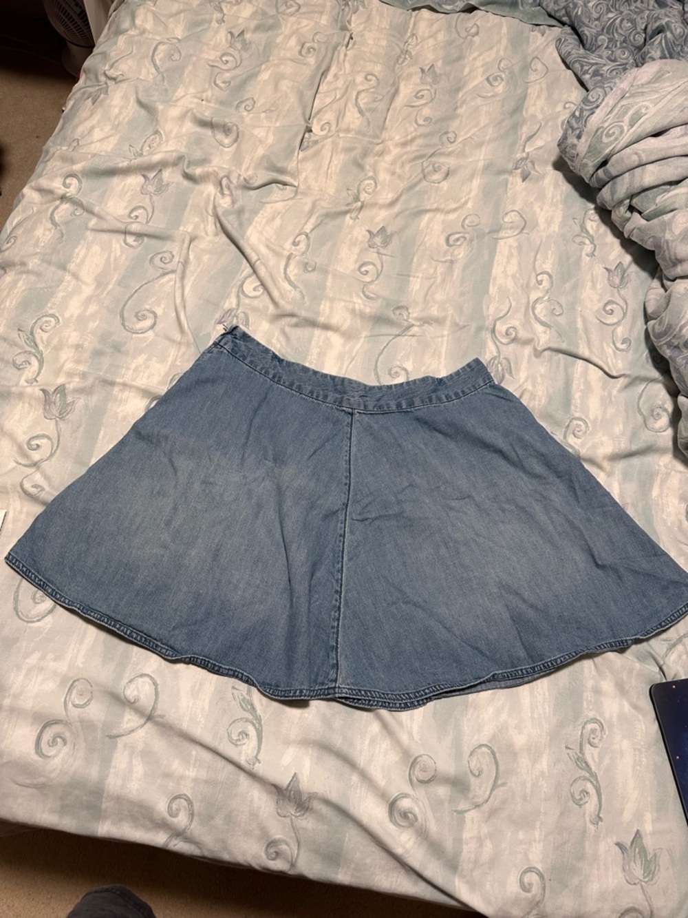 Levi's Light Blue Denim Skater Skirt Womens XL